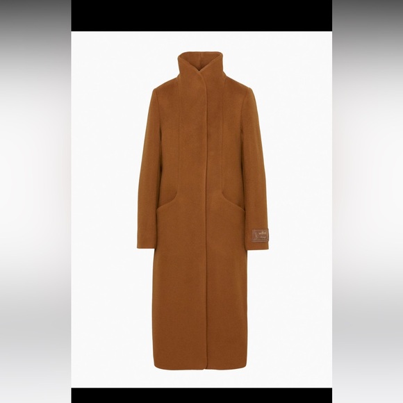 NWT Wilfred THE COCOON LONG COAT - Wool Cashmere, Brown - Picture 6 of 8